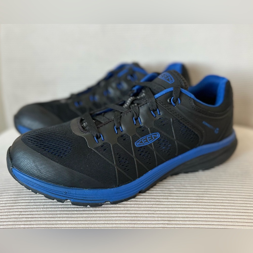 Men’s KEEN Utility Vista Energy work sneakers - Black/Nautical Blue - size 11.5D - Picture 2 of 11